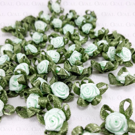 Różyczka Atłasowa 18mm/10 lub 50szt   3789