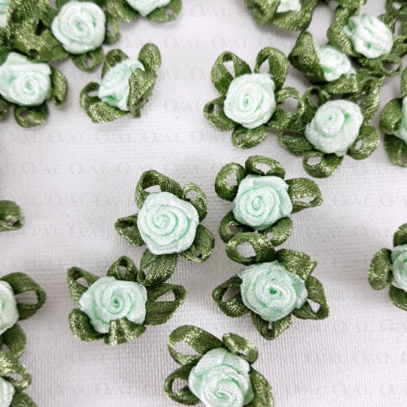 Różyczka Atłasowa 18mm/10 lub 50szt   3789