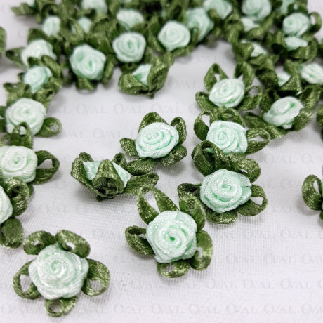 Różyczka Atłasowa 18mm/10 lub 50szt   3789