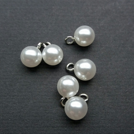 Pearl button 8mm/144pcs 3794
