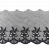 Koronka haft na tiulu 90mm/14 y  czerń   3798