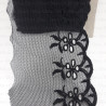 Koronka haft na tiulu 90mm/14 y  czerń   3798