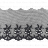 Koronka haft na tiulu 90mm/14 y  czerń   3798