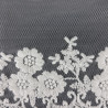 Lace embroidery on tulle 90 mm / 14 y cream 3799