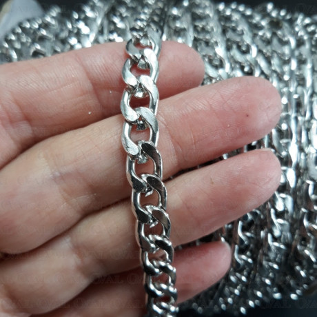 Chain 11.5x7.4mm/30m silver 1298