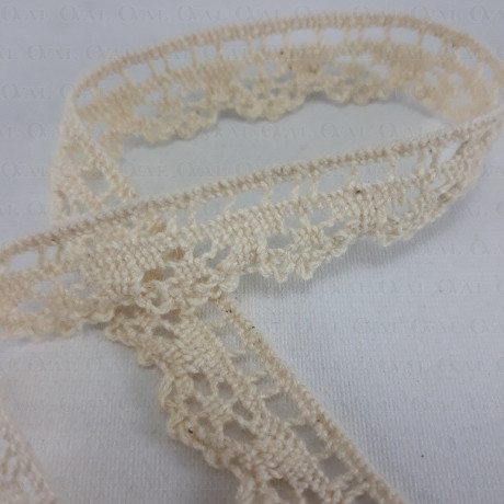 Cotton lace 15mm /1 m ecru 3802