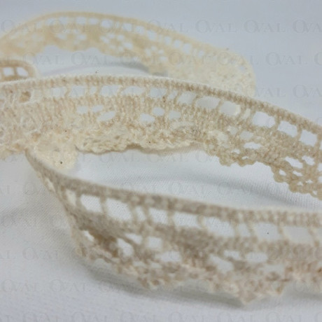 Cotton lace 15mm /1 m ecru 3802