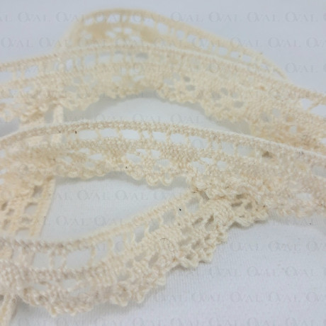 Cotton lace 15mm /1 m ecru 3802