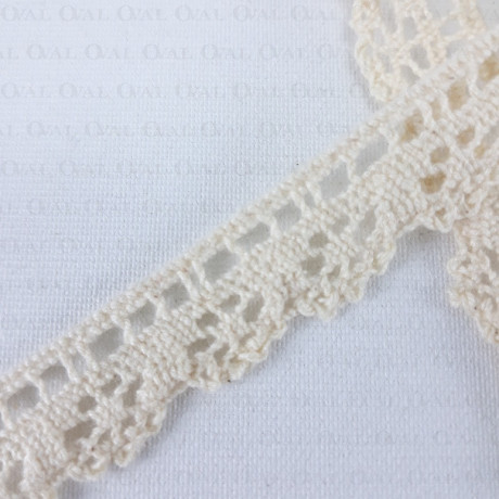 Cotton lace 15mm /1 m ecru 3802