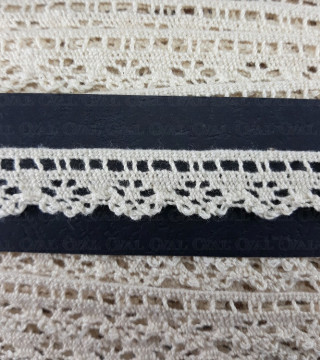 Cotton lace 15mm /1 m ecru 3802