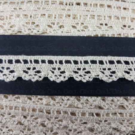 Cotton lace 15mm /1 m ecru 3802