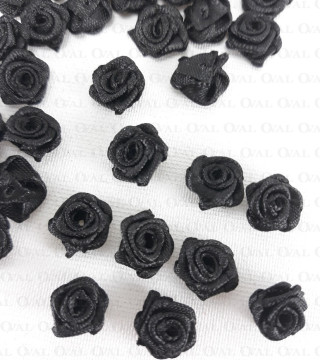 Atlas Rose 10mm/10 or 50 pcs black no: 3814