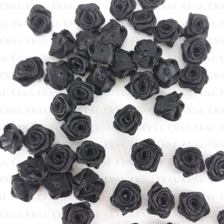 Atlas Rose 10mm/10 or 50 pcs black no: 3814