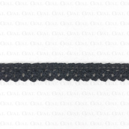 Cotton lace 12 mm / 1 m black 3816