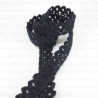 Koronka bawełniana 12mm /1 m czerń   3816