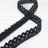 Koronka bawełniana 12mm /1 m czerń   3816