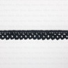 Cotton lace 12 mm / 1 m black 3816