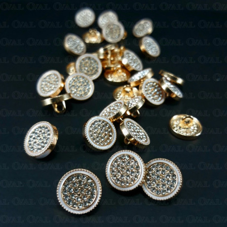 Metal button 12mm / 10 or 100 pcs 863