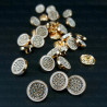 Metal button 12mm / 10 or 100 pcs 863