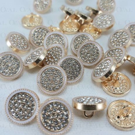 Metal button 12mm / 10 or 100 pcs 863