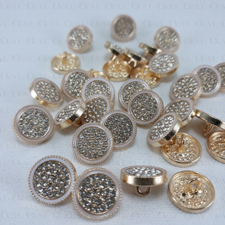 Metal button 12mm / 10 or 100 pcs 863