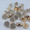 Metal button 12mm / 10 or 100 pcs 863