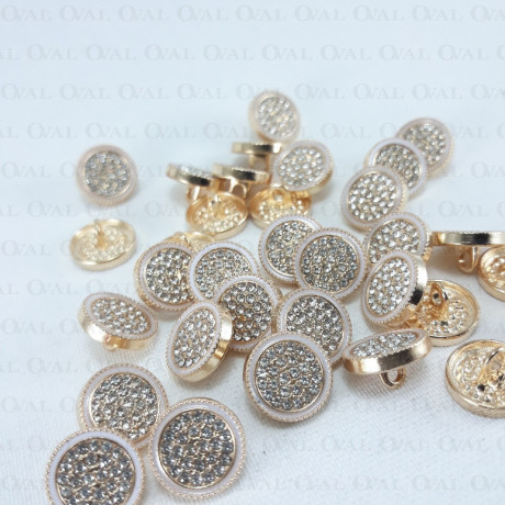 Metal button 12mm / 10 or 100 pcs 863
