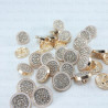 Metal button 12mm / 10 or 100 pcs 863
