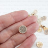 Metal button 12mm / 10 or 100 pcs 863