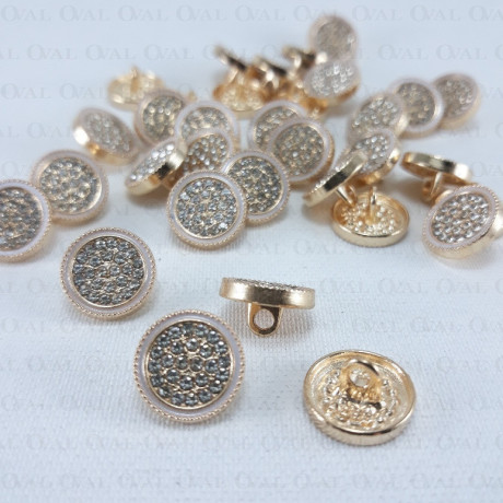 Metal button 12mm / 10 or 100 pcs 863