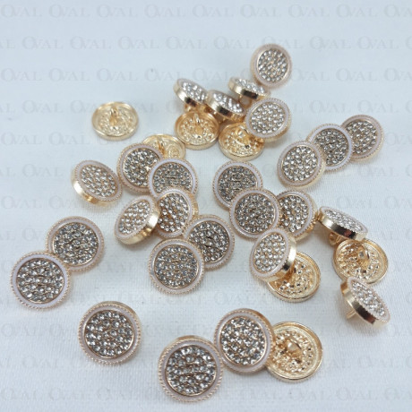 Metal button 12mm / 10 or 100 pcs 863