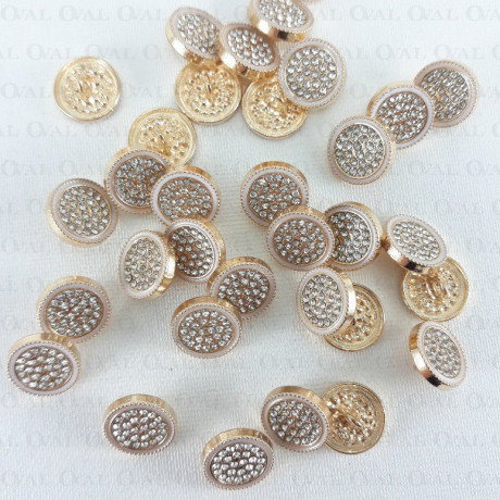 Metal button 12mm / 10 or 100 pcs 863