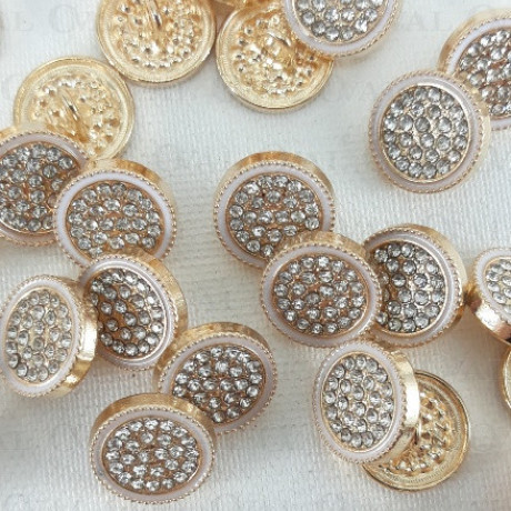 Metal button 12mm / 10 or 100 pcs 863