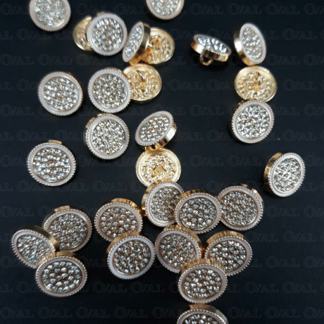 Metal button 12mm / 10 or 100 pcs 863