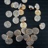 Metal button 12mm / 10 or 100 pcs 863