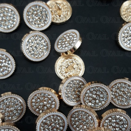 Metal button 12mm / 10 or 100 pcs 863