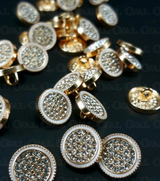 Metal button 12mm / 10 or 100 pcs 863