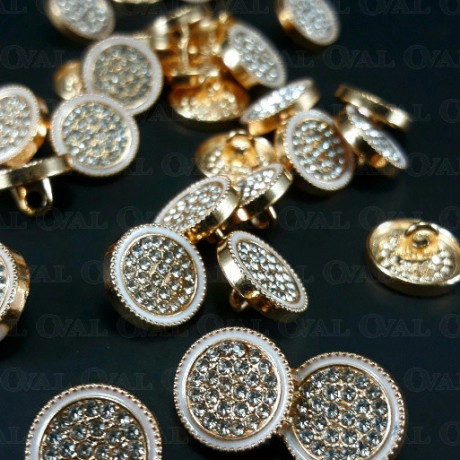 Metal button 12mm / 10 or 100 pcs 863