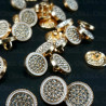 Metal button 12mm / 10 or 100 pcs 863
