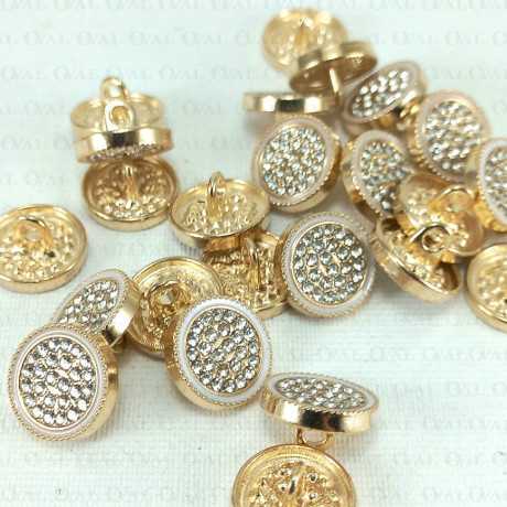 Metal button 12mm / 10 or 100 pcs 863