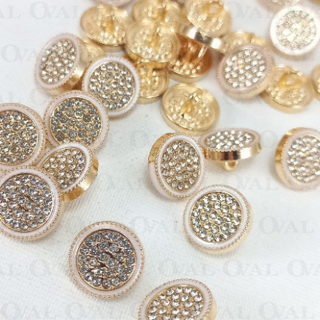 Metal button 12mm / 10 or 100 pcs 863