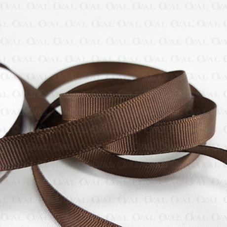 Taśma rypsowa 10mm/30yard  brąz  3823