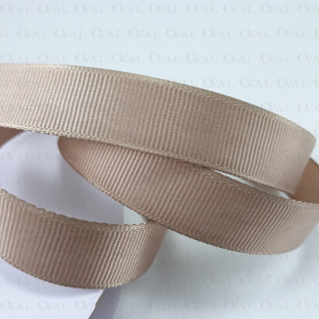 Taśma rypsowa 15mm/30yard brąz 3824