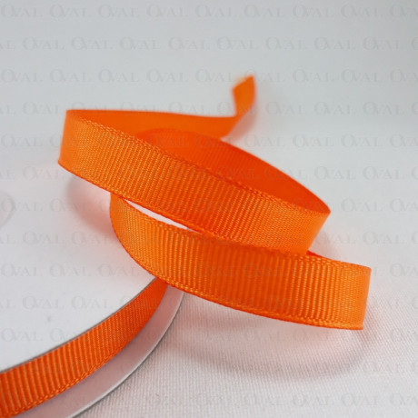 Taśma rypsowa 10mm/30yard pomarańcz   3827