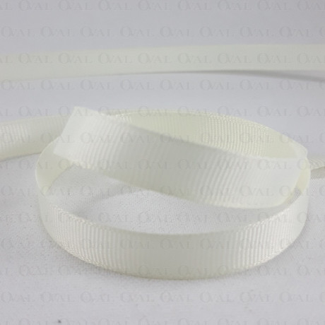 Taśma rypsowa 10mm/30yard ecru   3828