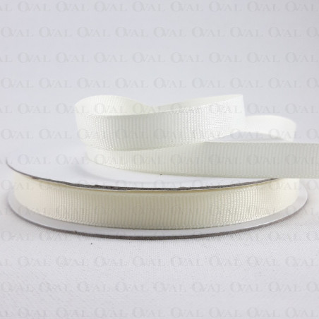 Taśma rypsowa 10mm/30yard ecru   3828