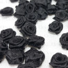 Różyczka Atłasowa 10mm/10 lub 50szt czarne  nr: 3814