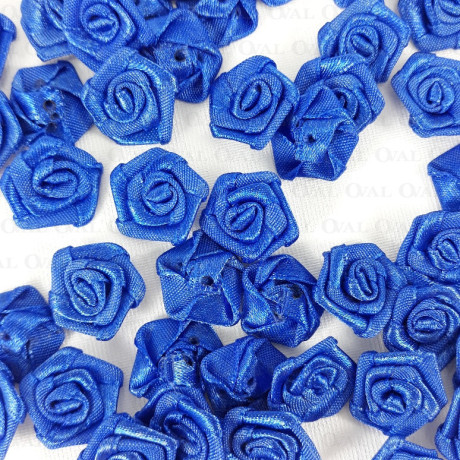 Różyczka Atłasowa 18mm/10 lub 50szt granat   3831