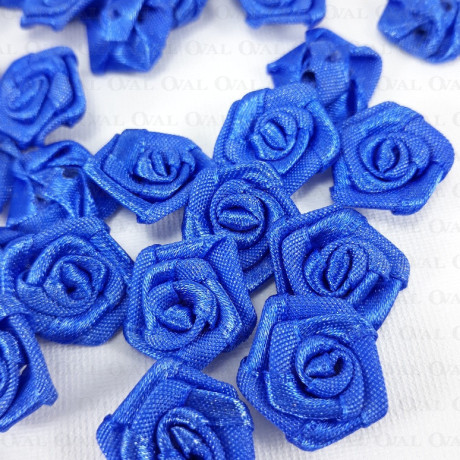 Różyczka Atłasowa 18mm/10 lub 50szt granat   3831