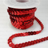 Sequins on tape 10 yards red 3833